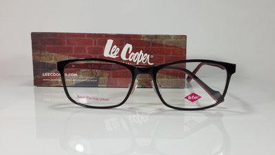 Lee Cooper 光學眼鏡 FU1727-1/5LM  (黑-紅) 英倫風格流行品牌。贈-磁吸太陽眼鏡一副