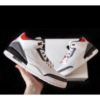 【正品】Air Jordan 3 Retro SE Denim 籃球 男女 火焰紅 CZ6431-100潮鞋