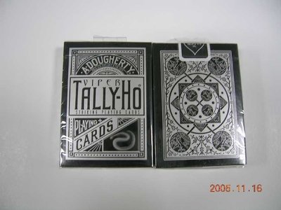 TALLY-HO 銀粉蛇 VIPER 撲克牌 UV500 扇形背 FAN