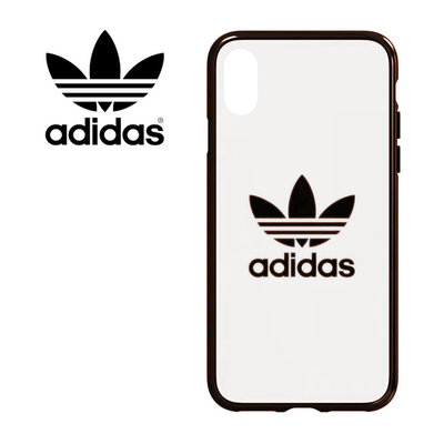 出清 adidas iPhoneX/XS 邊框加厚 透明手機保護套/29220 手機套 保護套