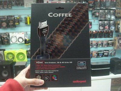 禾豐音響 1.5m Coffee HDMI 線 美國 Audioquest 皇佳公司貨  另vodak diamond