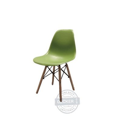 【Decker • 德克爾家飾】Nordic 北歐簡約風格 實木腳 經典設計 書房餐廳 DSW餐椅 - 綠
