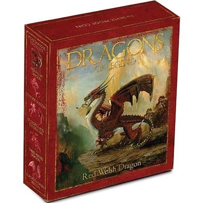 2012 龍的傳奇系列第一枚 威爾士紅火龍 精鑄版盒裝 限量5,000組 直購價