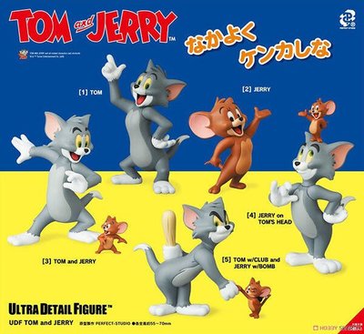 全新現貨 正版 Medicom Toy UDF 湯姆貓 與 傑利鼠 TOM and JERRY 吊卡 公仔