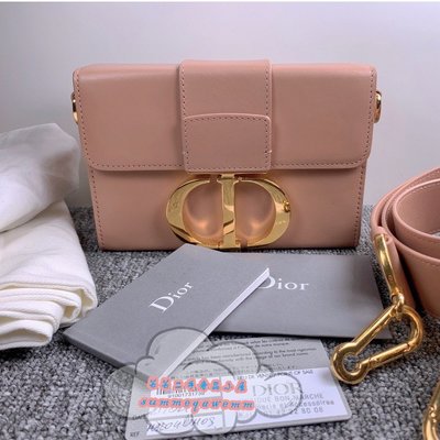 （芸芸二手）Dior迪奧Montaigne 30  Box Mini迷你裸粉色蒙田包/盒子包/單肩包/斜背包