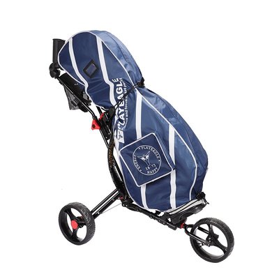 高尔夫三轮球包拉车 可折叠手推车 带伞架 水壶架 golf trolley~特價
