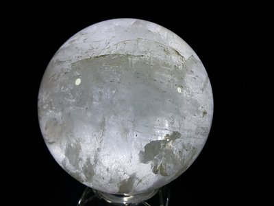 [銀九藝] 直徑~11.8公分 2.269公斤 清透白水晶球 吉祥擺件 (3~10)