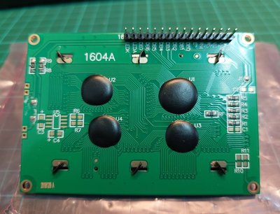 Arduino 樹莓派 PI 16字 四行英文字 數字顯示模組 背光 藍屏液晶模組 5V 1604A 針腳已焊