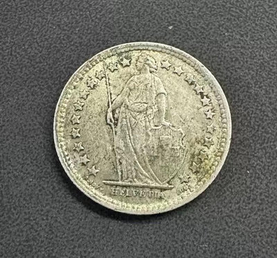 【二手】 瑞士1957年流通版12法郎 半法郎 0.5法郎銀幣 歐洲503 外國錢幣 硬幣 錢幣【奇摩收藏】
