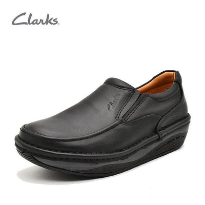 新款推薦 clarks克拉克男鞋經典舒適彈性休閑皮鞋男套腳低幫鞋男Un Soul Lace 可開發票