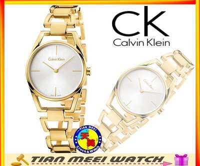 【天美鐘錶店家直營】【全新原廠CK】【下殺↘超低價有保固】Calvin Klein 精緻時尚手環錶 K7L23546