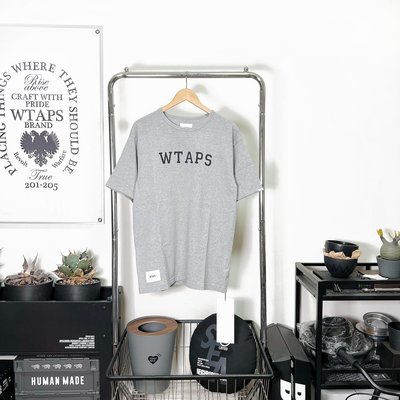 【希望商店】WTAPS COLLEGE SS COTTON 21SS 經典 LOGO 短袖 T恤