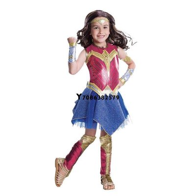 特賣-萬聖節 聖誕節 表演 萬聖節Wonder Woman神奇女俠cosplay兒童神奇女俠服裝神力女超人