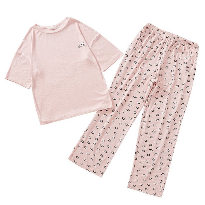 【TF5548】✿寶貝花園✿ 2021夏季新品 女童 中大童 薄款睡衣 夏季空調服 家居服 二件套 套裝