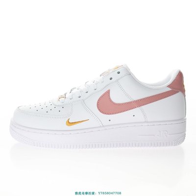 Nike Air Force 1’07 Low GS“白櫻花粉金迷你鉤子”經典滑板鞋　CZ0270-103　女鞋