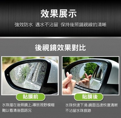 柒 汽車機車後視鏡 SYM三陽 JET S 125 後視鏡貼 後照鏡防雨防霧膜兩入