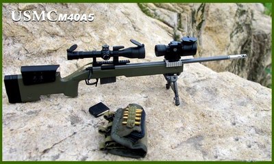 【現貨AH-036】1/6 12吋 美國 越戰 M40A5 M40狙擊步槍 狙擊槍 不可發射 模型 zy8024a