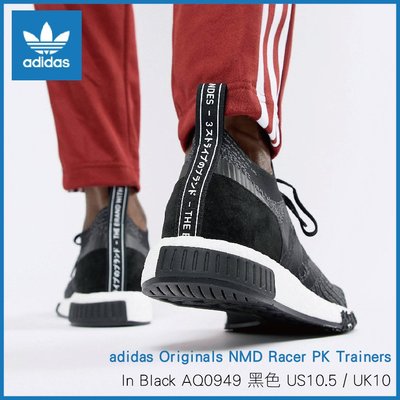 Adidas originals nmd racer pk cheap trainers in black aq0949