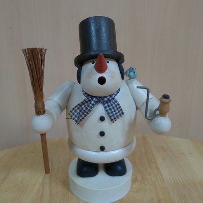 【KWO】 薰香木偶 紳士吹煙人 德國手工玩具