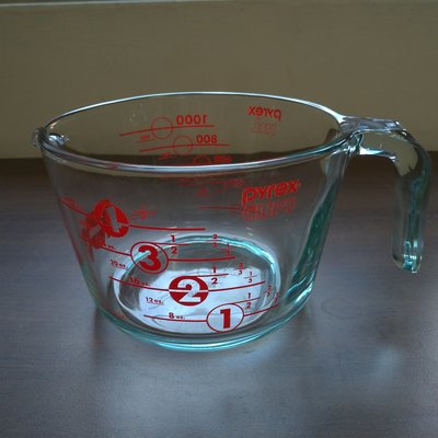 pyrex 32oz 1000ml 大型玻璃量杯 美國製