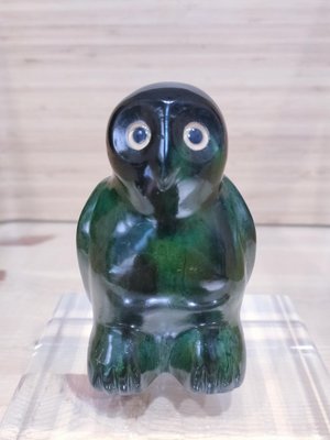加拿大 因努特人 石雕 雪鴞 貓頭鷹 雕像，收藏，擺飾 藝術
