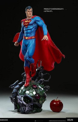 極致優品 正版兵人模型 【新品推薦】sideshow Superman DC漫畫 超人雕像手辦 300537 BR268
