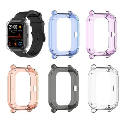 【手錶錶帶】適用華米Amazfit GTS智能手錶保護殼環保TPU硅膠透明殼邊框防護套