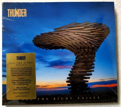 全新未拆 2CD / 雷電合唱團 Thunder / 絕無噪音 All the Right Noises / 歐版