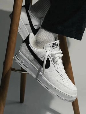 Nike Air Force 1 07 男鞋 黑勾 AF1小白鞋 白色休閒運動鞋 CT2302-100