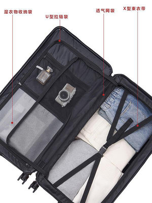 馬克詩丹行李箱大容量28寸拉桿箱女新款靜音萬向輪密碼皮箱