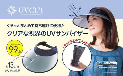 日本遮陽帽 防曬抗UV 輕便好收納 防紫外線日本帽子 不會壓扁頭髮 方便攜帶 視野佳