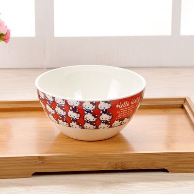 kt貓 陶瓷日式家用飯碗湯碗 卡通可愛創意餐具碗碗套裝送人