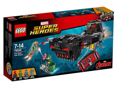 【芒果樂高】Lego 76048【鋼鐵紅骷髏 潛艇攻擊】鋼鐵人 美國隊長 壓盒還原 現貨