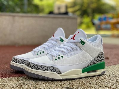 Air Jordan 3 Retro"Lucky Green" 幸運綠 白綠 爆裂紋 籃球鞋 CK9246-136