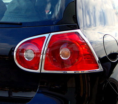 圓夢工廠 VW 福斯 Golf 5 2003~2008 MK5 改裝 鍍鉻 車燈框飾貼 後燈框 尾燈框