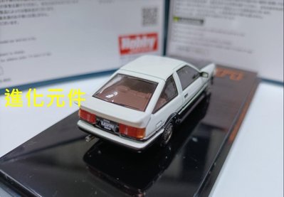 Hobby Japan 1 64 豐田三門定制版跑車模型 Corolla AE86 白色