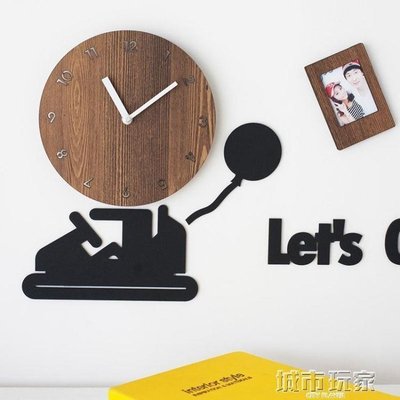 『格倫雅』mandelda創意掛鐘客廳現代簡約鐘錶兒童卡通臥室靜音家用餐廳掛錶^29906促銷 正品 現貨