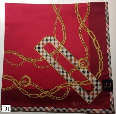╭☆日本原裝進口 ☆╮【DAKS】 男/女用手帕／大方巾／領巾 D1-D6