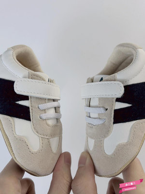 0-1歲寶寶防滑6-9-12個月男女嬰兒軟底防滑學步鞋運動拼色小白鞋8.