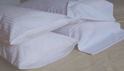 五星級飯店民宿汽車旅館專用備品條紋條紋枕頭套48cm*75cm美式每件90元台灣製