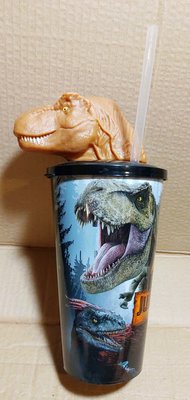 電影【侏羅紀世界：統霸天下】限量 恐龍可樂杯