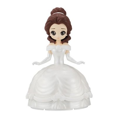 【QQ公仔物語】【NA437】【現貨滿千免運】迪士尼公主 Dreamy Style 婚紗 環保扭蛋 單賣 貝兒