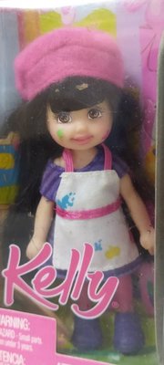 外 A： KELY 職業小凱莉 畫家 MATTEL BARBIE 美泰兒 芭比 小娃娃 天富