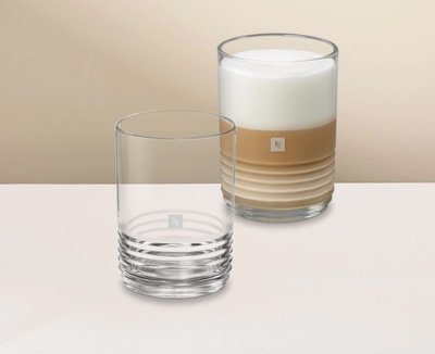 Nespresso 全新專櫃BARISTA 特調咖啡杯組 (2入) 特調咖啡杯 市價920 法國製原裝組 玻璃杯組