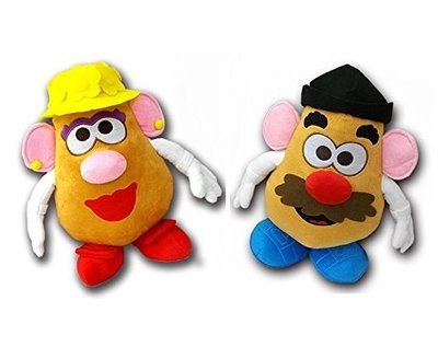 鼎飛臻坊 DISNEY 迪士尼 玩具總動員 蛋頭先生 蛋頭太太 娃娃 玩偶 全套兩款 日本正版