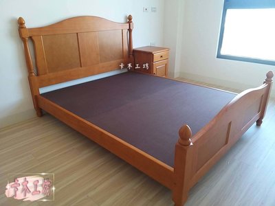 卡木工坊 鄉村風 實木床架 3.5尺 5尺 6尺 單人床 雙人床 床台 床架 實木家具 台灣製