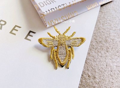 Lady Dior 真品 經典聯名 針繡蜜蜂胸針 別針+包裝紙袋套組 Kim Jones【全新收藏7500含運費】