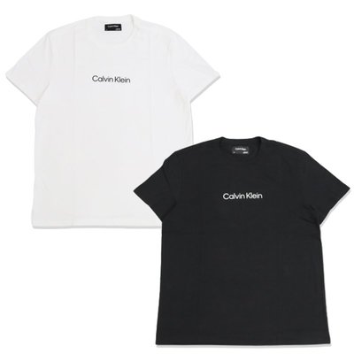 【美麗小舖】Calvin Klein CK 白/黑色 男裝 T恤 短袖 短T-Shirt 圓領上衣~C40564