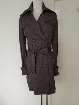 [99go] 日本專櫃 FROLIC 褐色軍裝風長版風衣 M號
