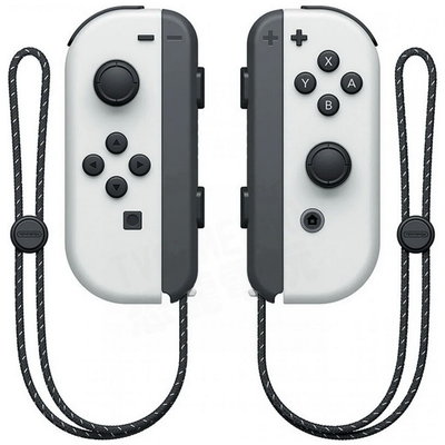 任天堂 SWITCH NS OLED 原廠 JOYCON 左右手把 把手 控制器 白色 裸裝【台中恐龍電玩】